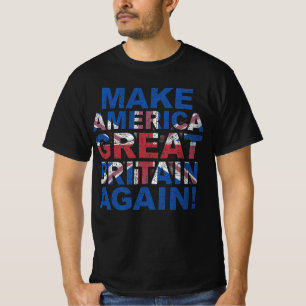アメリカを再びグレートブリテンに パロディ政治家 Tシャツ