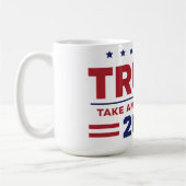 アメリカを再びトランプ2024 コーヒーマグカップ (左)
