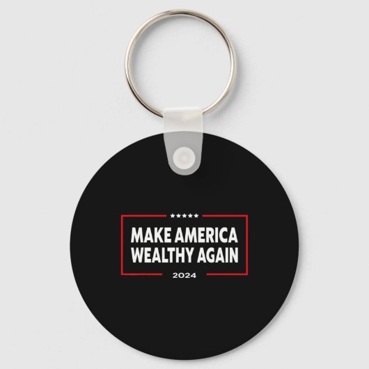 アメリカを再びドナルドトランプ2024 キーホルダー (正面)