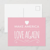 アメリカを再びピンク色におもしろいする ポストカード (正面/裏面)