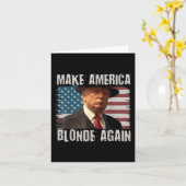 アメリカを再びブロンドにする カード (黄色い花)