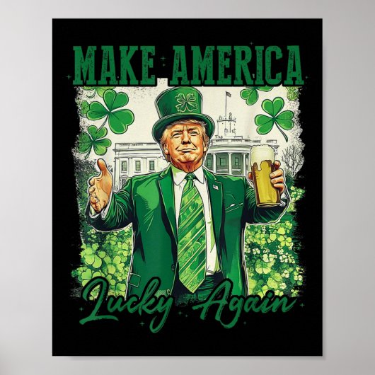 アメリカを再びラッキーおもしろいにする ポスター (正面)