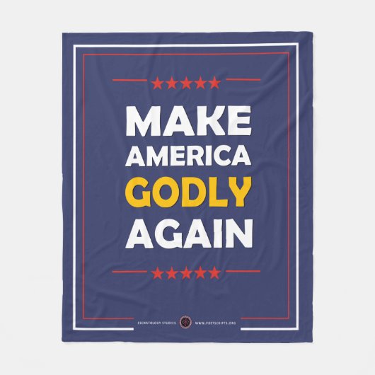 アメリカを再び信心深くする フリースブランケット (正面)