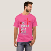 アメリカを再び信心深くする Tシャツ (正面フル)