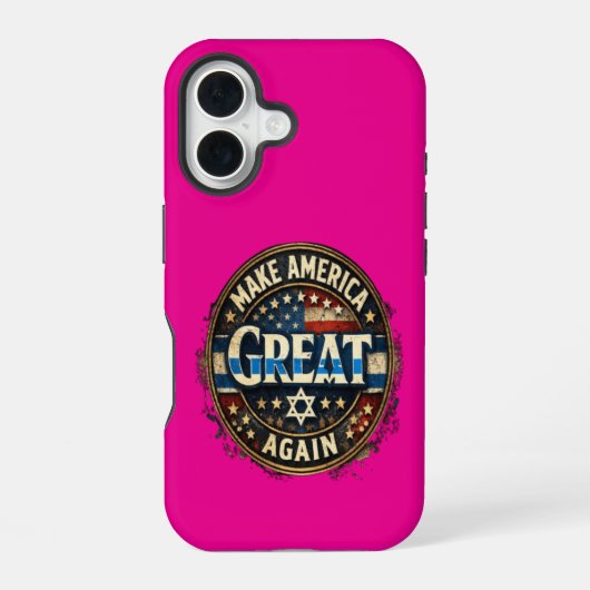 アメリカを再び偉大な国に iPhone 16ケース (裏面)