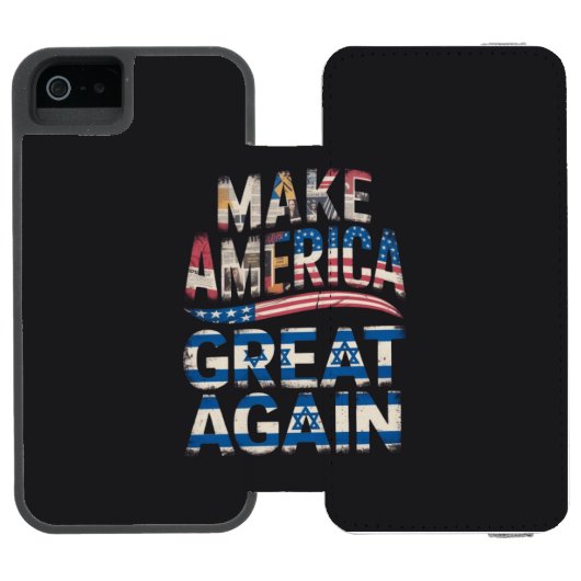 アメリカを再び偉大にしよう INCIPIO iPhoneウォレットケース (フォリオ Open)