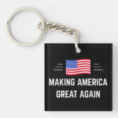 アメリカを再び偉大に キーホルダー (正面)