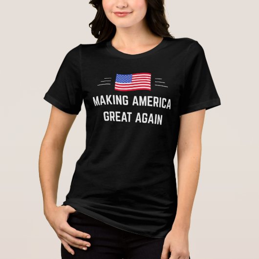 アメリカを再び偉大に トライブレンドTシャツ (正面)