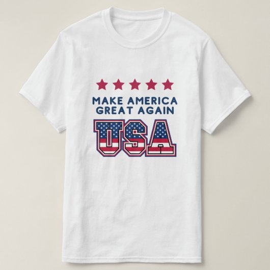 アメリカを再び偉大に USA Tシャツ (デザイン正面)