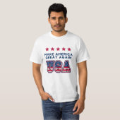 アメリカを再び偉大に USA Tシャツ (正面フル)