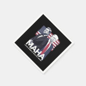 アメリカを再び健康にする スタンダードカクテルナプキン (角)