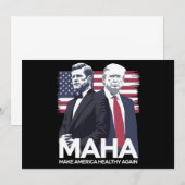 アメリカを再び健康に 招待状 (正面/裏面)