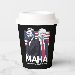 アメリカを再び健康に 紙コップ