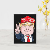 アメリカを再び可愛くする カード (黄色い花)