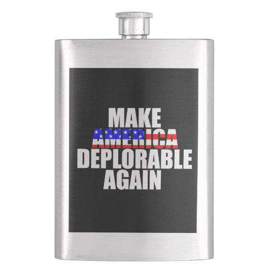 アメリカを再び嘆き悲しませる フラスク (正面)