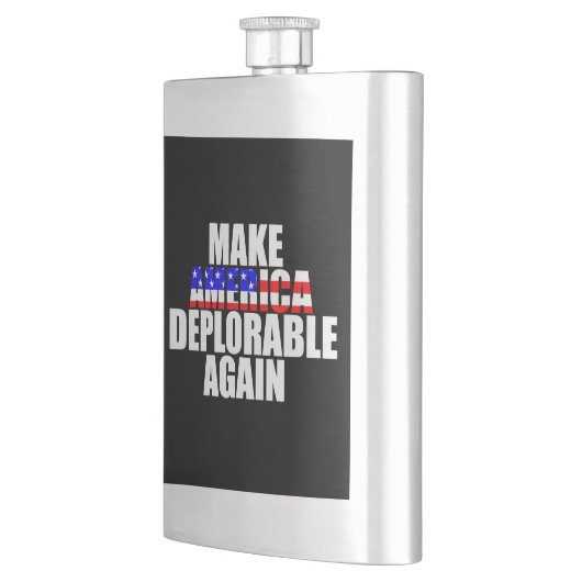 アメリカを再び嘆き悲しませる フラスク (左)