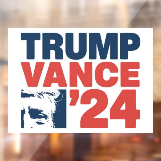 アメリカを再び安全にするトランプVance 2024 MAGA ウィンドウサイン (シート2)