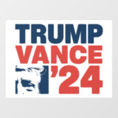 アメリカを再び安全にするトランプVance 2024 MAGA ウィンドウサイン (シート)