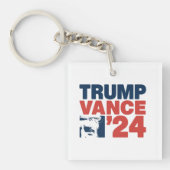 アメリカを再び安全にするトランプVance 2024 MAGA キーホルダー (正面)