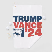 アメリカを再び安全にするトランプVance 2024 MAGA ゴルフタオル (インサイチュ)