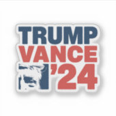 アメリカを再び安全にするトランプVance 2024 MAGA シール (正面)