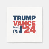 アメリカを再び安全にするトランプVance 2024 MAGA スタンダードカクテルナプキン (正面)