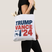 アメリカを再び安全にするトランプVance 2024 MAGA トートバッグ (クローズアップ)