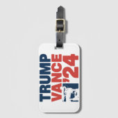 アメリカを再び安全にするトランプVance 2024 MAGA ラゲッジタグ (正面縦)