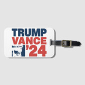アメリカを再び安全にするトランプVance 2024 MAGA ラゲッジタグ (正面横)