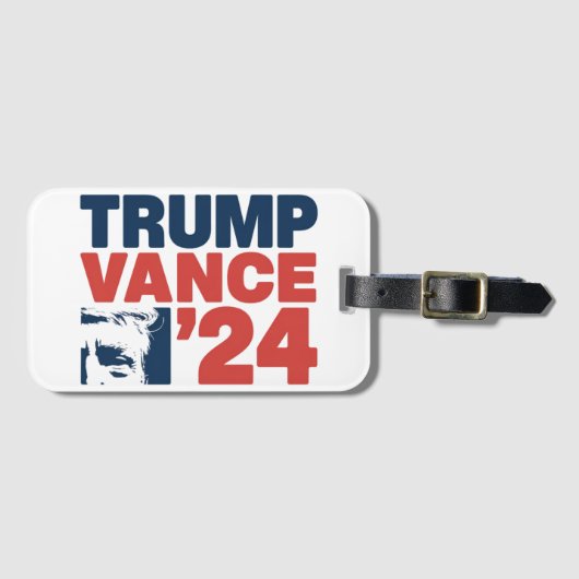 アメリカを再び安全にするトランプVance 2024 MAGA ラゲッジタグ (正面横)