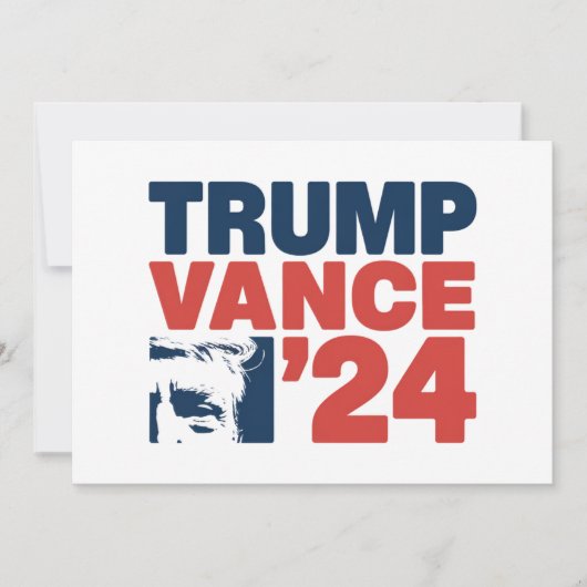 アメリカを再び安全にするトランプVance 2024 MAGA 招待状 (正面)