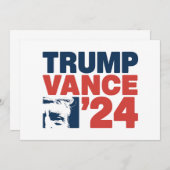 アメリカを再び安全にするトランプVance 2024 MAGA 招待状 (正面/裏面)