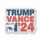 アメリカを再び安全に トランプ ヴァンス 2024 MAGA シール (正面)