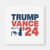 アメリカを再び安全に トランプ ヴァンス 2024 MAGA  マグネット (正面)