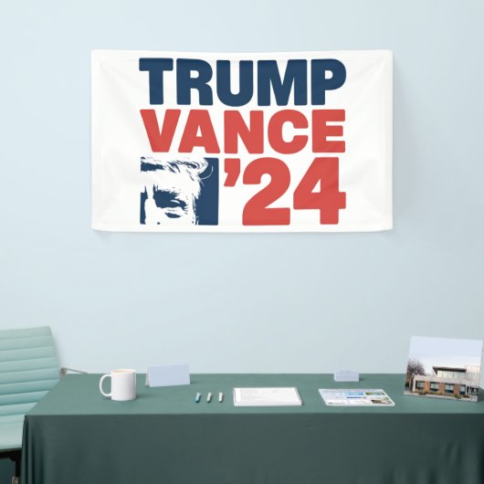 アメリカを再び安全に トランプ ヴァンス 2024 MAGA 横断幕 (トレードショー)