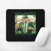 アメリカを再び幸運にするトランプSt patricks day社 マウスパッド (マウス)