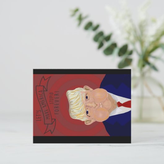 アメリカを再び愚かにしよう ポストカード (スタンド正面)