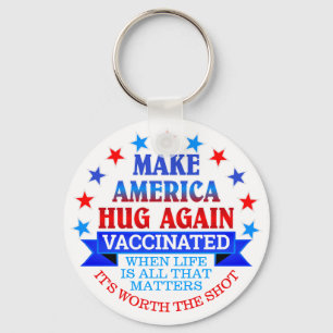 アメリカを再び抱き締める 予防接種 キーホルダー