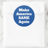 アメリカを再び政治的な表現引用文 ラウンドシール (バッグ)