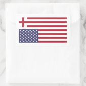 アメリカを再び敬虔な旗にする 長方形シール (バッグ)