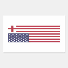 アメリカを再び敬虔な旗にする 長方形シール