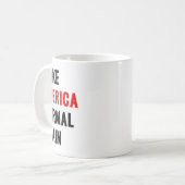 アメリカを再び普通にしよう コーヒーマグカップ (正面左)