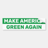 アメリカを再び気候変動の原因にする バンパーステッカー (正面)