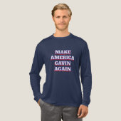 アメリカを再び活気づける | 新しい政治ユーモア トライブレンドTシャツ (正面全体)
