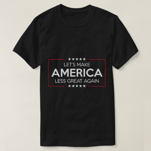 アメリカを再び減ら素晴らしそう Tシャツ (デザイン正面)