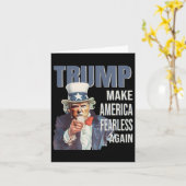 アメリカを再び無敵に トランプ支持者 共和党員 カード (黄色い花)