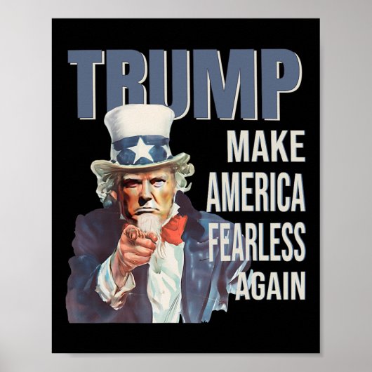 アメリカを再び無敵に トランプ支持 共和党員 ポスター (正面)