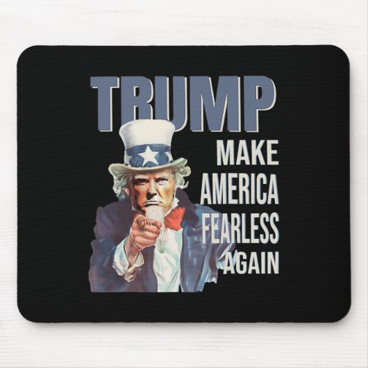 アメリカを再び無畏に トランプ支持 共和党員 マウスパッド (正面)