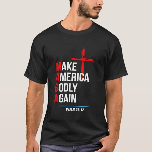 アメリカを再び狂気に変える Tシャツ (正面)