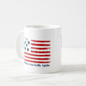 アメリカを再び神の国に コーヒーマグカップ (正面左)